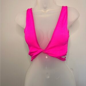 Size M/L out from under for Urban Outfitters pink Crop Top